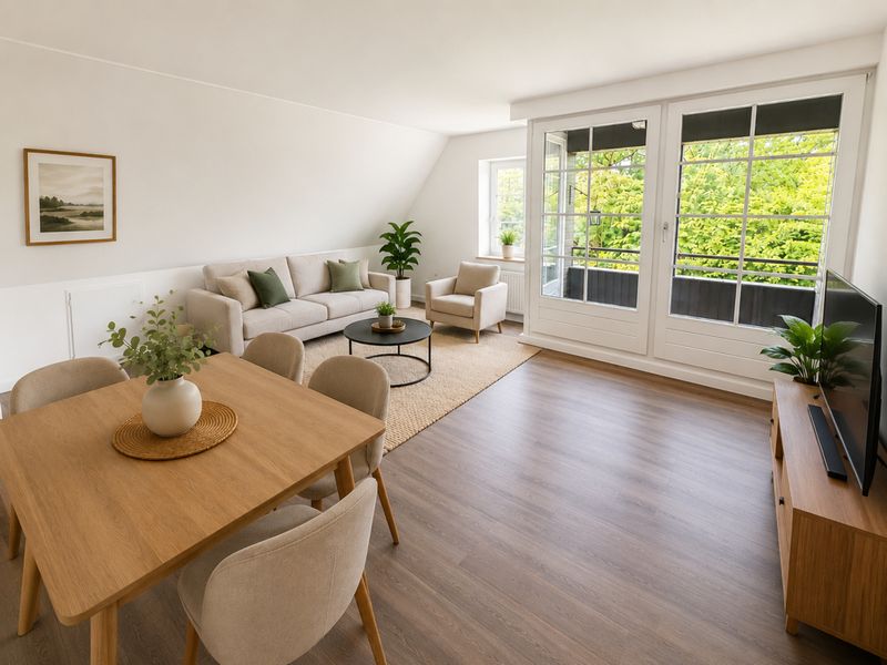 Charmante, frisch renovierte 4-Zimmer-Wohnung mit 2 Balkonen, Sauna, Weitblick und Fahrstuhl